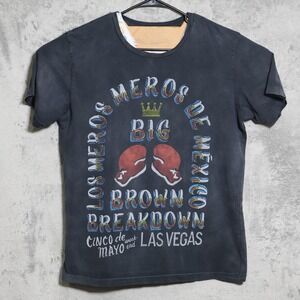 Roots Of Fight T-Shirt Men Large Black Bloodlines Big Brown Breakdown Schaub USA